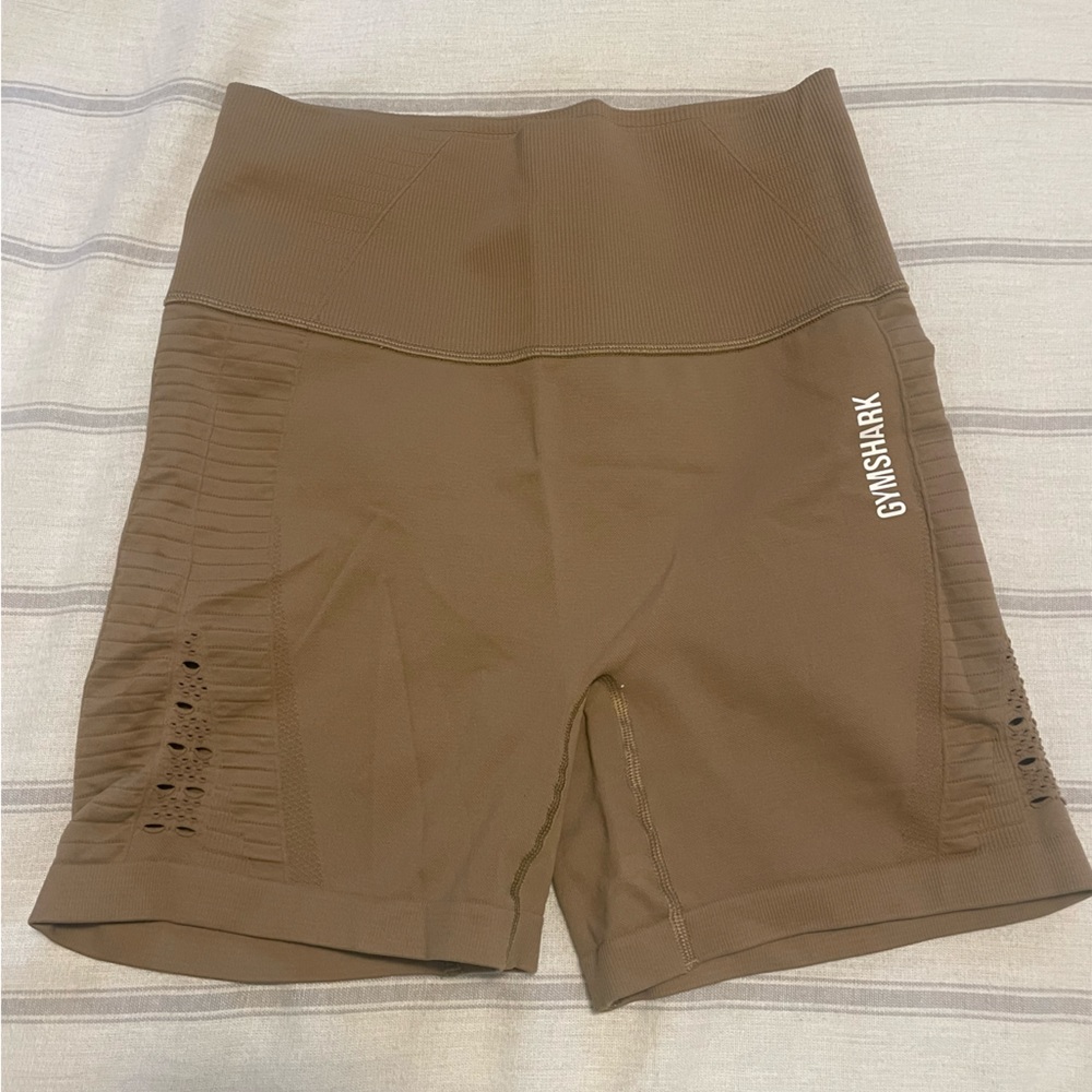 Gymshark energy seamless shorts in brown size S